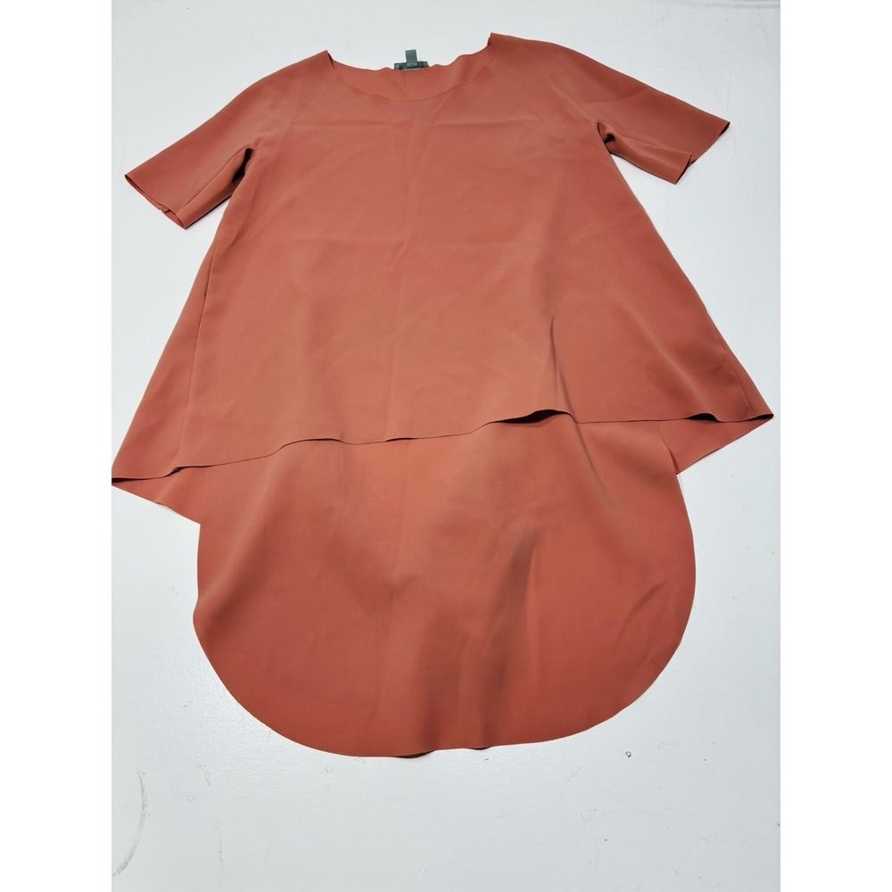 COS Womens Tunic‎ Top Mauve Pink Size 4 High Low Dressy Casual Blouse Office - Picture 2 of 11